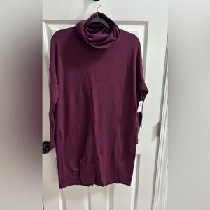 GAP Plum Long Sleeve Dress